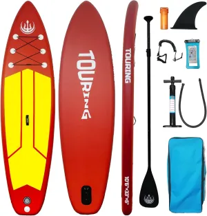 10'6'' Inflatable Stand Up Paddle Board,330 LBs, Non-Slip Deck Design, Premium Accessories & Backpack, Wide Stance, Multifunctional Paddle Boards for Adults,Youth