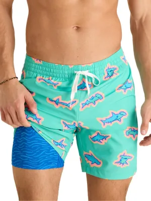 Chubbies Lined Mens Swim Trunks 7 Inch  Swim Shorts and Mens Shorts with Elastic Waist, Stretch, Boxer Brief Liner, UPF 50 