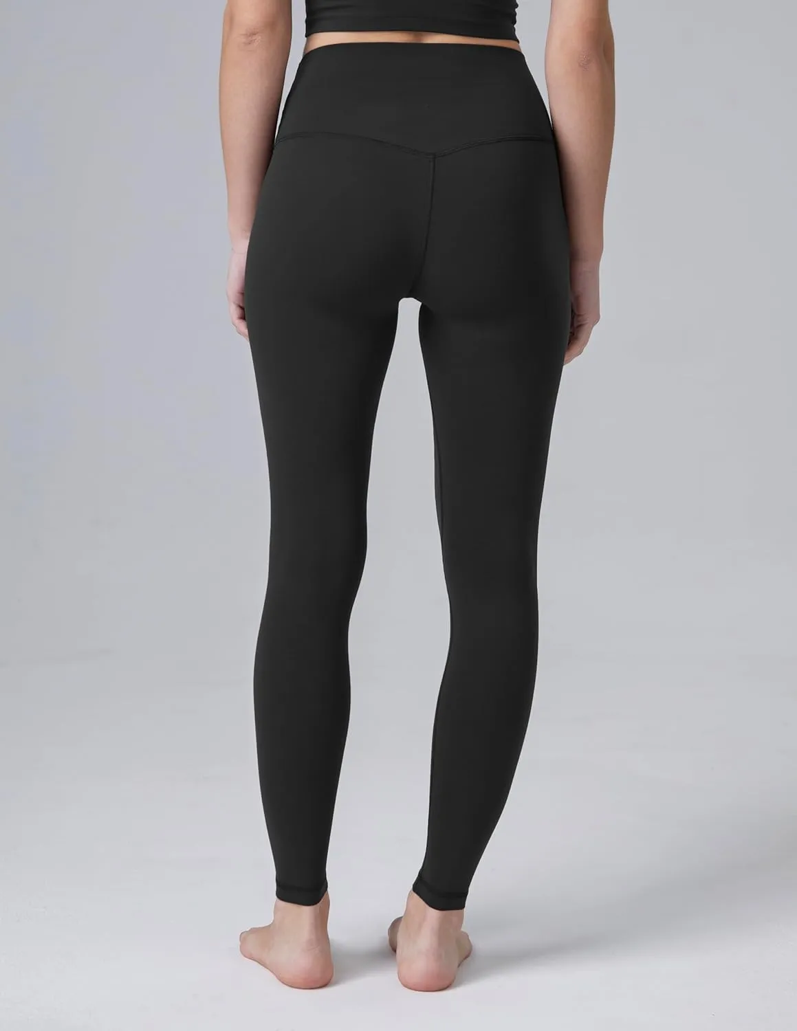 Colorfulkoala Dreamlux No Front Seam Leggings for Women 25"/28" Inseam, Seamless High Waisted Buttery Soft Yoga Pants