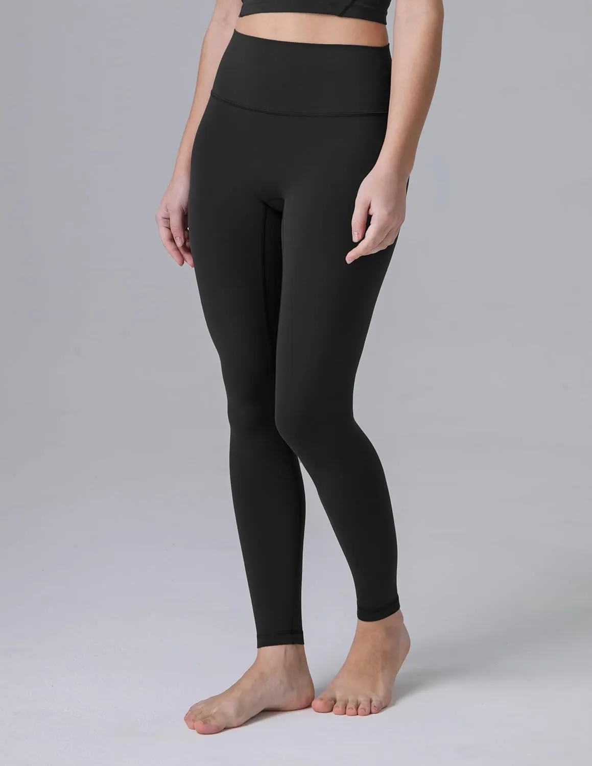 Colorfulkoala Dreamlux No Front Seam Leggings for Women 25"/28" Inseam, Seamless High Waisted Buttery Soft Yoga Pants
