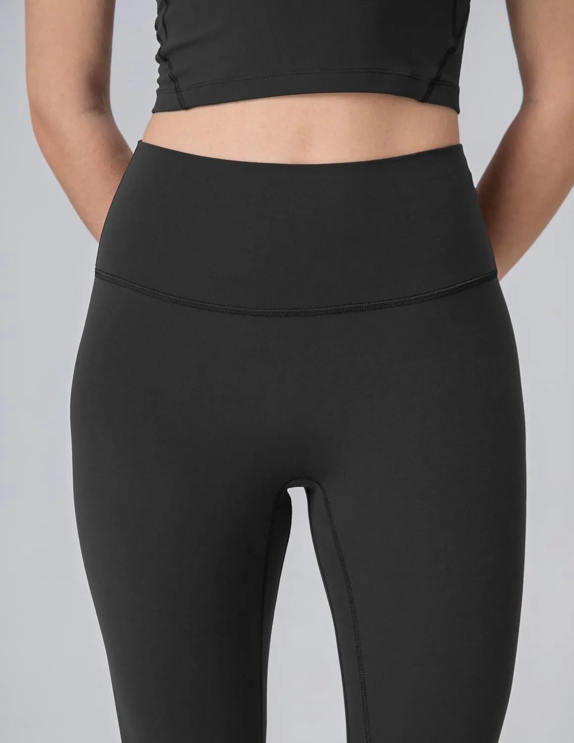 Colorfulkoala Dreamlux No Front Seam Leggings for Women 25"/28" Inseam, Seamless High Waisted Buttery Soft Yoga Pants