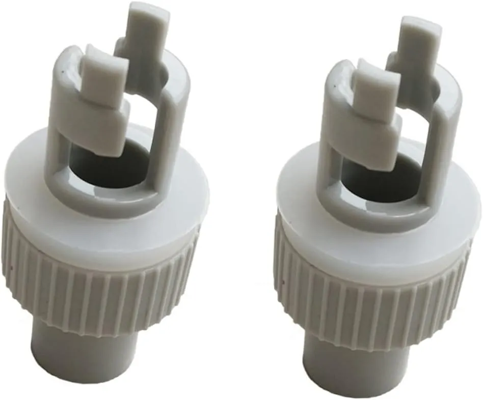 Garneck Inflatable Boat Air Valve Connector Kit - 2PCS Hose Adapter for Pumping Stand Up Paddle Boards - Kayaks and Inflatable Pools Durable White for Easy Use