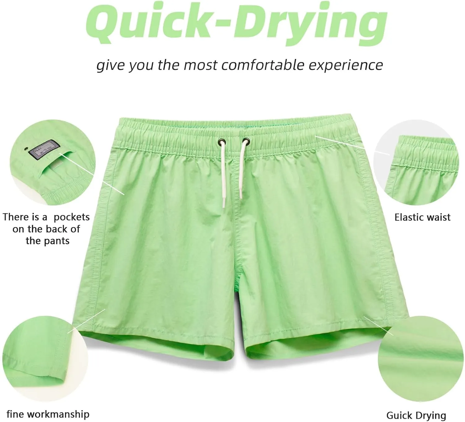 Girls Boys Swim Shorts Trunks Beach Board Shorts Kids Lightweight Casual Swimsuit Swimwear No Liner