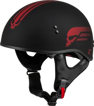 Gmax HH-65 Retribution Helmet Matte Black/Red
