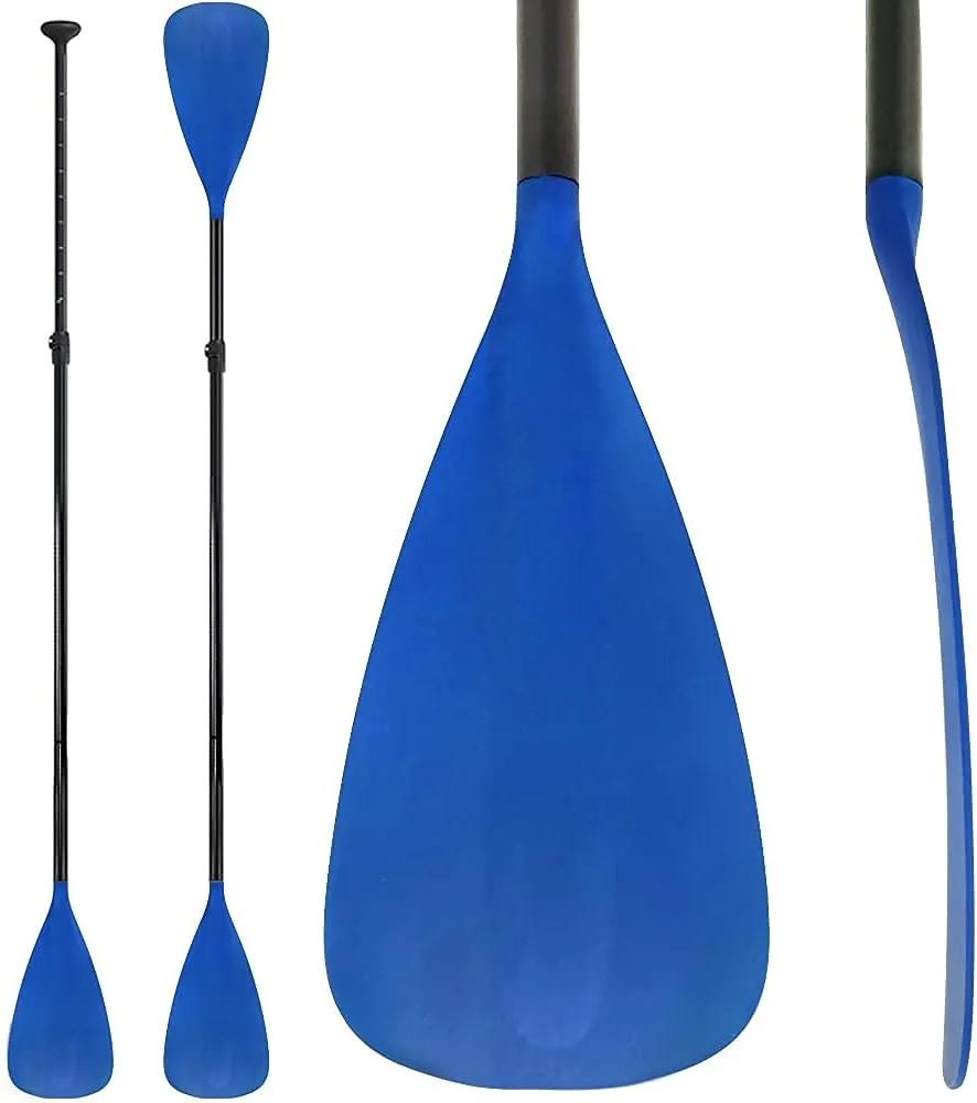 LBW SUP Paddle Board Paddle Stand up Paddleboard Paddles - 3-Piece or 4-Piece Floating Alloy Portable SUP Kayak Paddle Adjustable 2-Sided Paddle