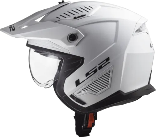 Ls2 Of606 Drifter Solid Open Face Helmets White-06