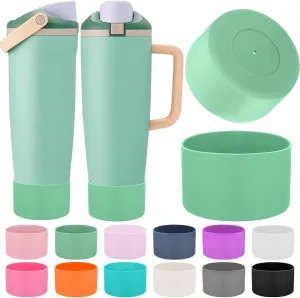 Mity rain 2PCS Protective Silicone Boots for Owala 30oz & 40oz FreeSip Sway Bottles & Tumblers - Accessories for owala, Enhances Stability & Prevents Scratches (Sage Green)