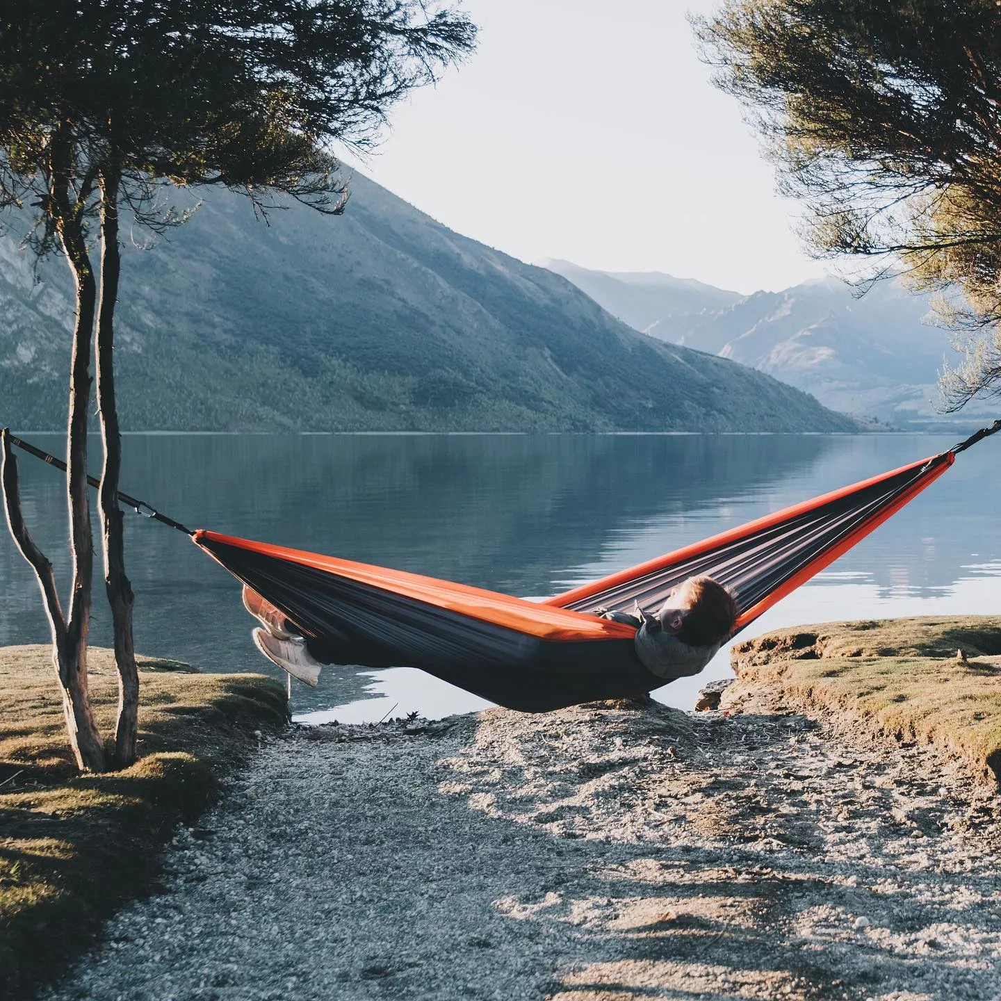 ORANGE & GREY TRAVEL HAMMOCK
