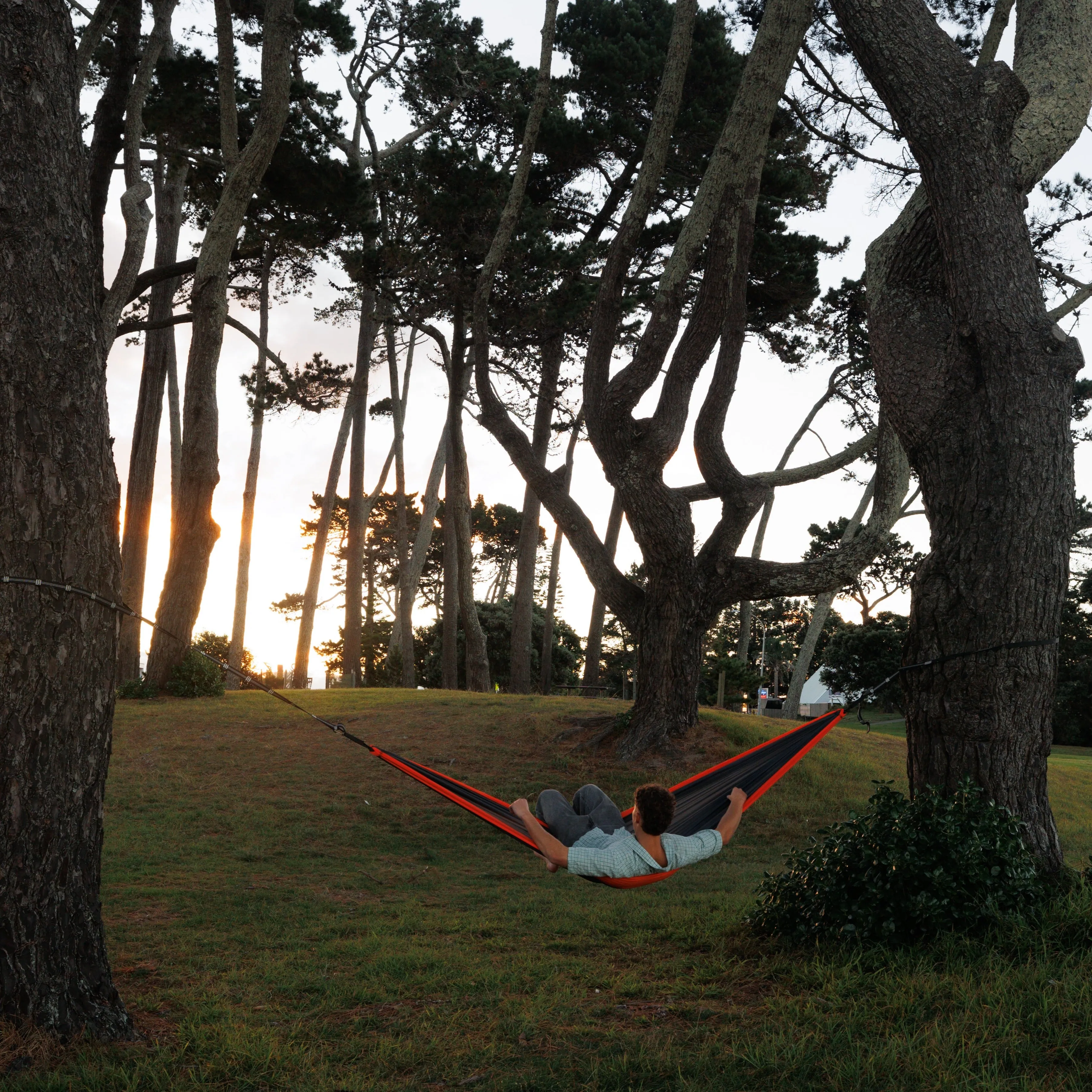 ORANGE & GREY TRAVEL HAMMOCK