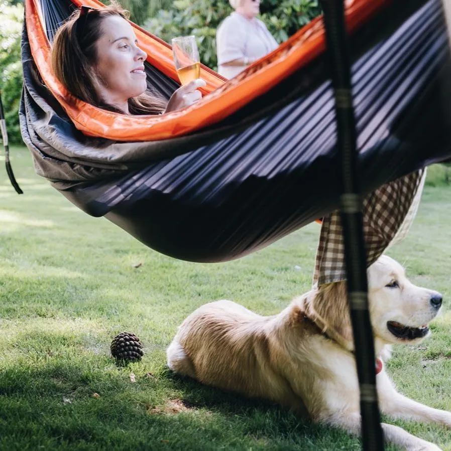 ORANGE & GREY TRAVEL HAMMOCK