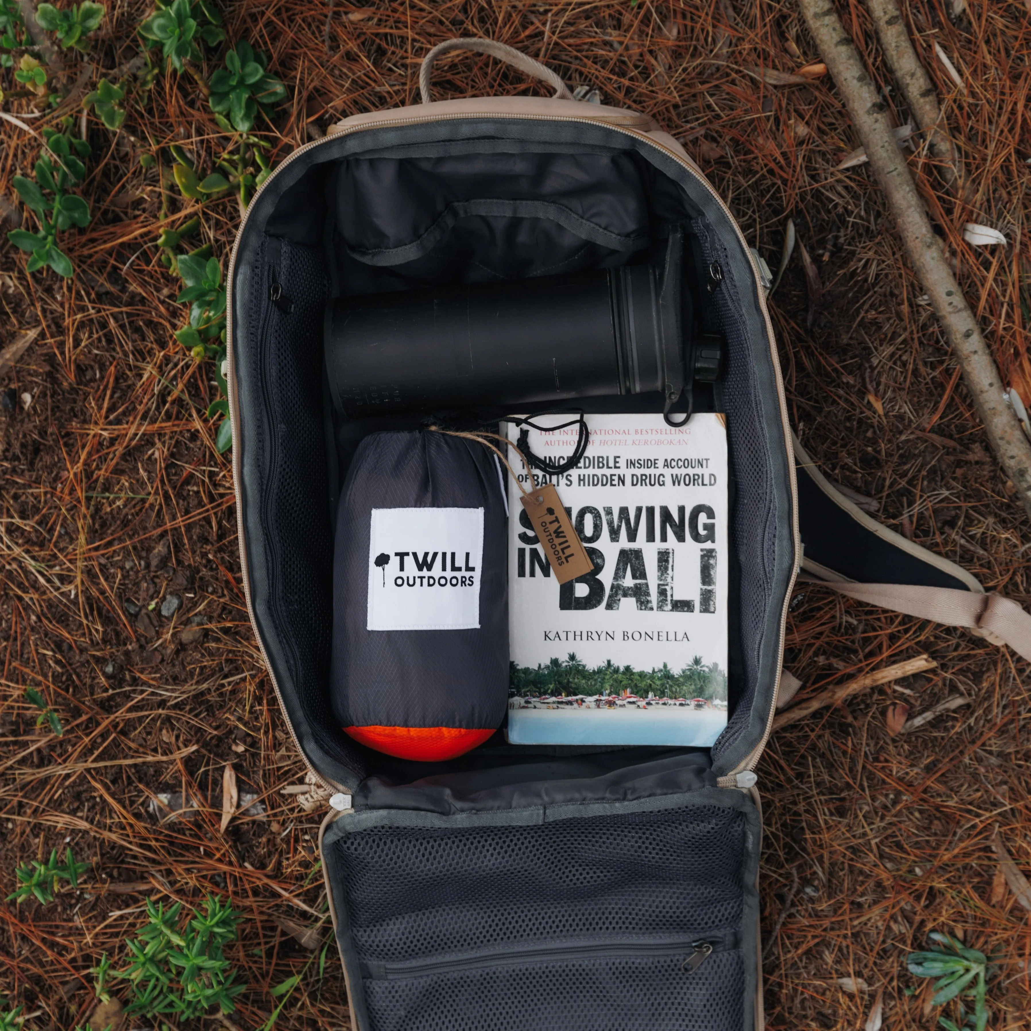 ORANGE & GREY TRAVEL HAMMOCK