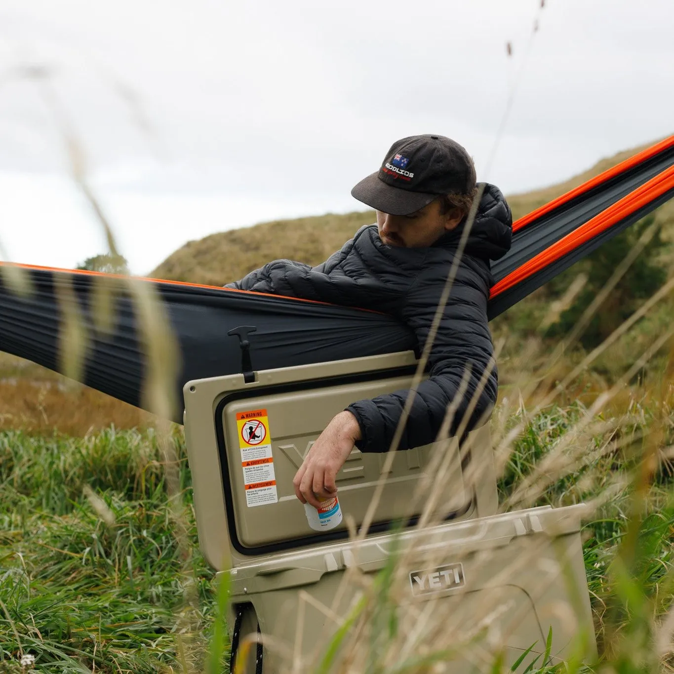 ORANGE & GREY TRAVEL HAMMOCK