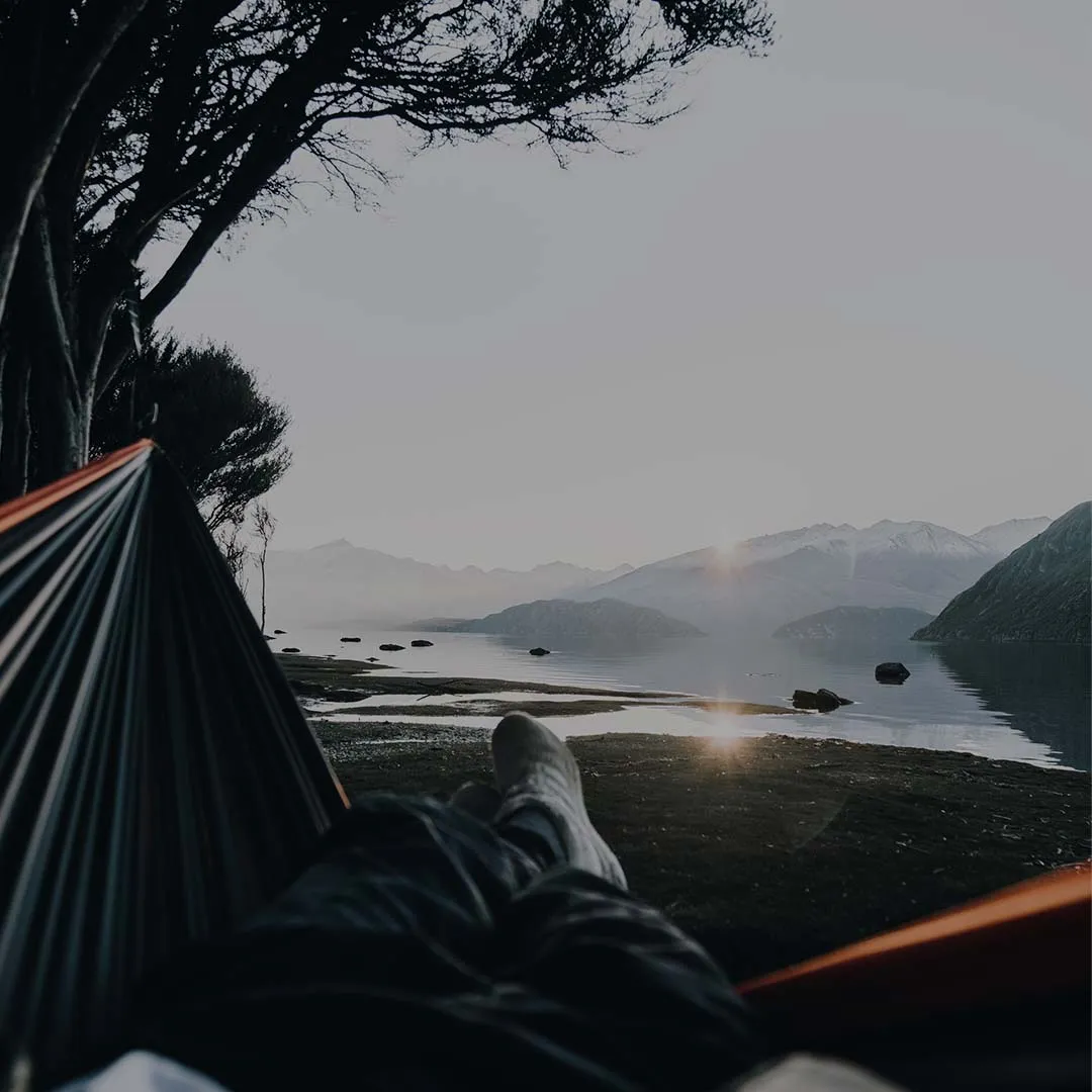ORANGE & GREY TRAVEL HAMMOCK