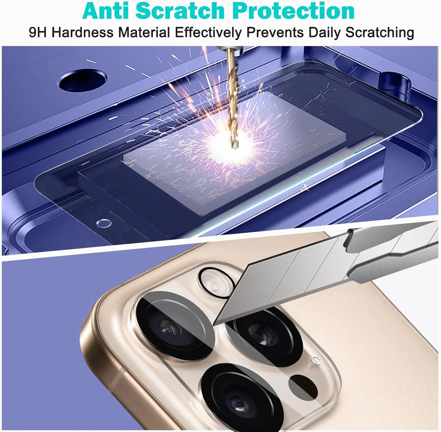 Pehael [3 3Pack] Privacy Screen Protector for iPhone 16 Pro Max with Camera Lens Protector Full Coverage Anti-Spy Tempered Glass Film 9H Hardness Upgrade Edge Protection Easy Installation Bubble Free [6.9 inch]