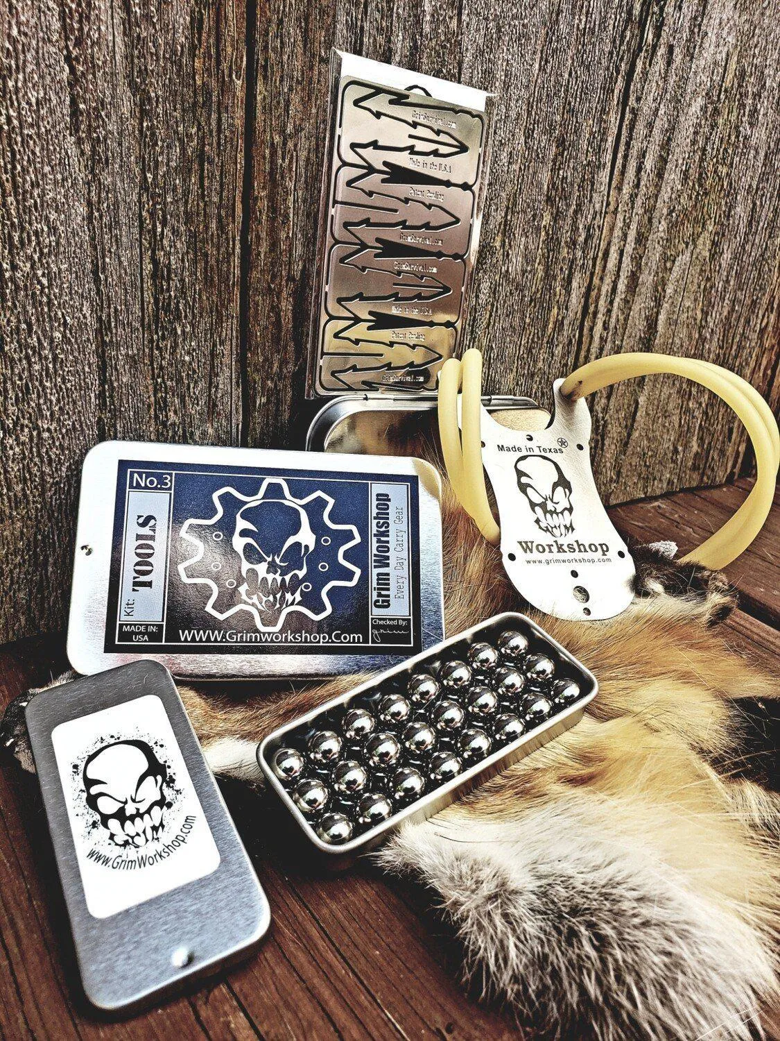 Slingshot Kit : Pocket Slingshot Sling Bow Hunting Kit