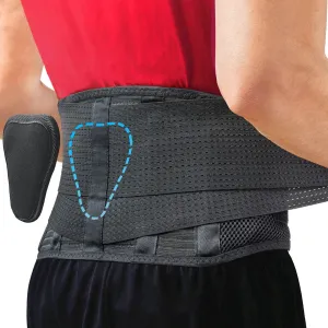 Sparthos Back Brace for Lower Back Pain - Immediate Relief from Sciatica, Herniated Disc, Scoliosis - Breathable Design With Lumbar Support Pad - For Home & Lifting At Work - For Men & Women - Large