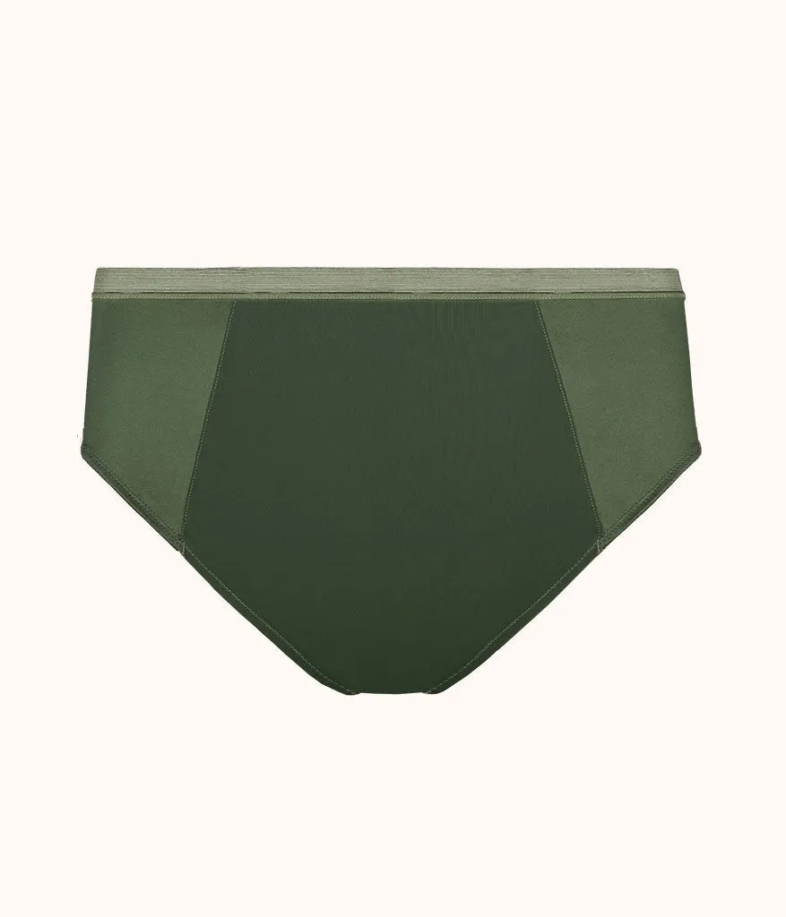 The Luxe High Waist Bikini: Rich Olive
