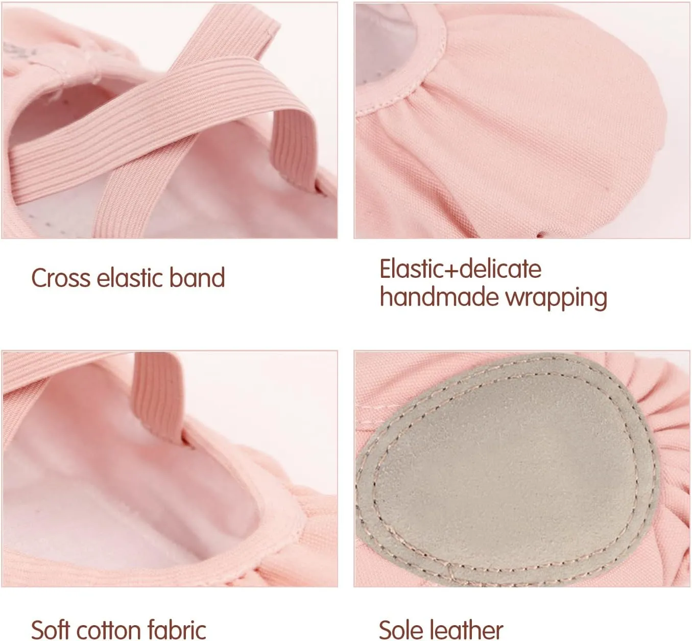 TXJ Sports Ballet Shoes for Women Girls, Women's Ballet Slipper Canvas Dance Shoes Split Sole Yoga Dance Flats