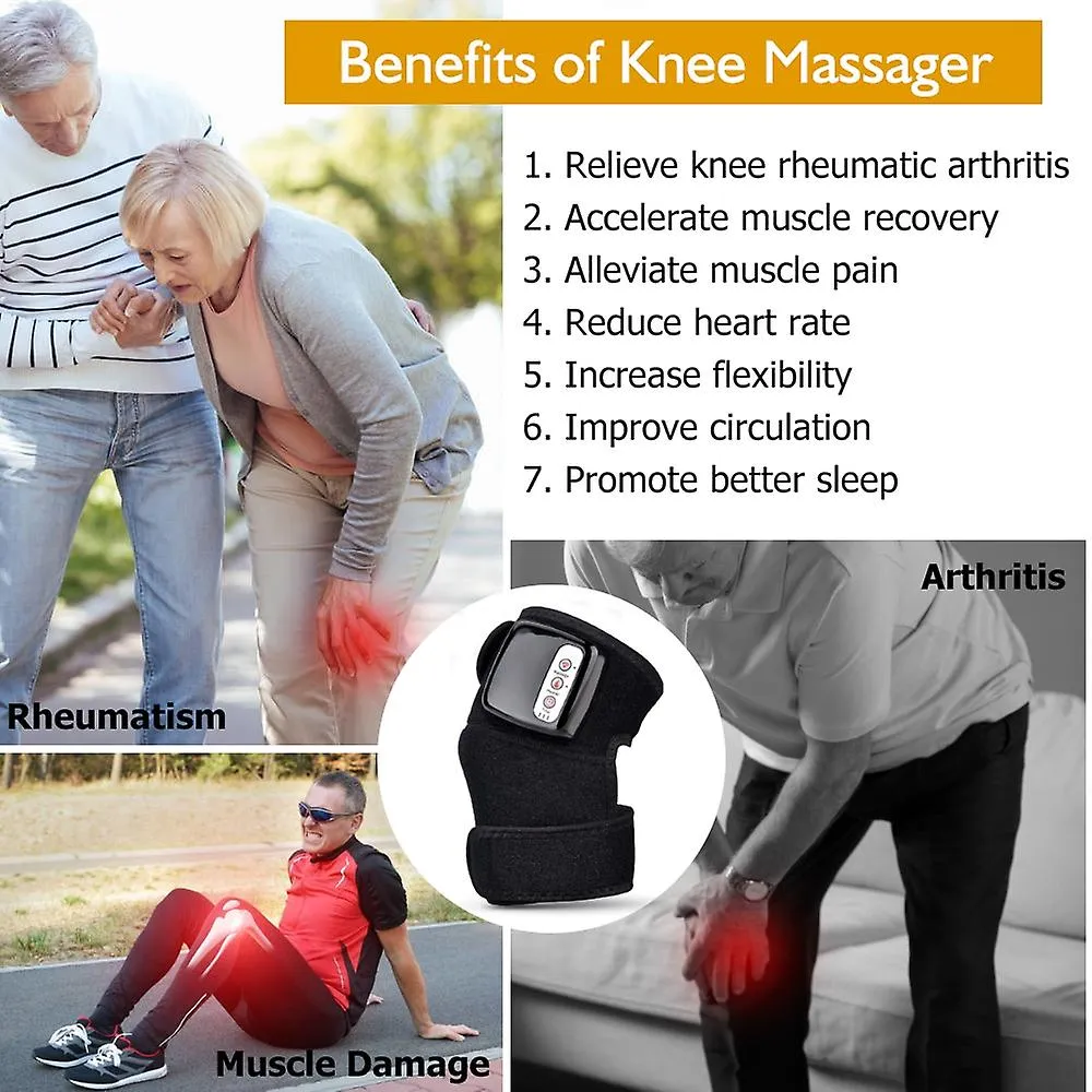 US Plug Knee Massager Far Infrared Joint Brace Support Vibrador Back Shoulder Massage Elbow Knee Massageador Fa0558