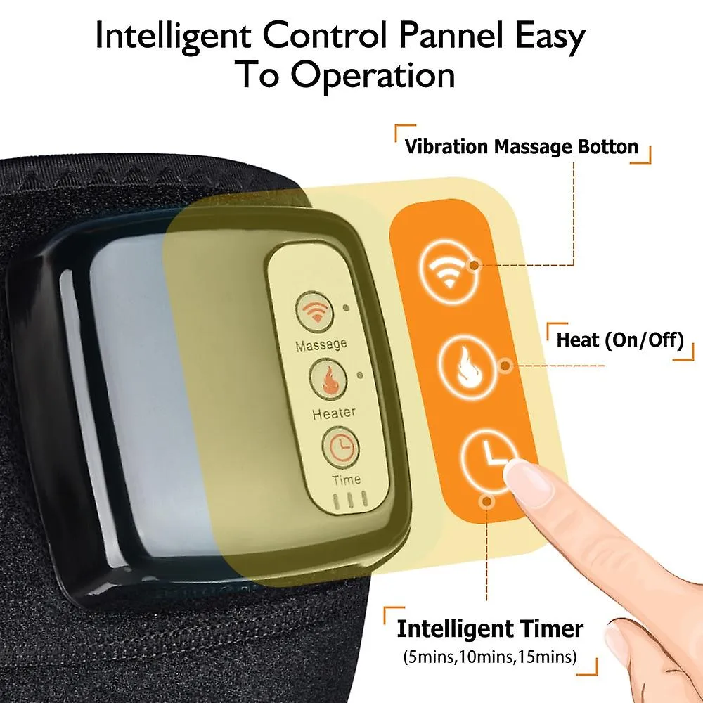US Plug Knee Massager Far Infrared Joint Brace Support Vibrador Back Shoulder Massage Elbow Knee Massageador Fa0558